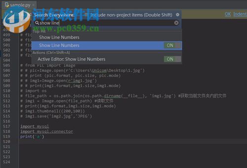 Pycharm4.5设置字体大小以及背景颜色的方法