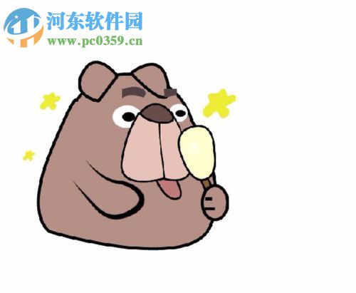 利用PS制作贪吃熊的教程