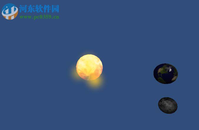 unity3d实现地球太阳月球转动的方法