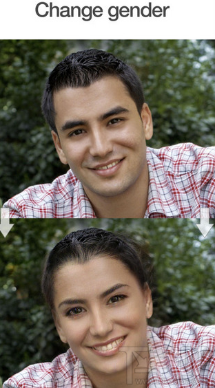 face app怎么让男变女?