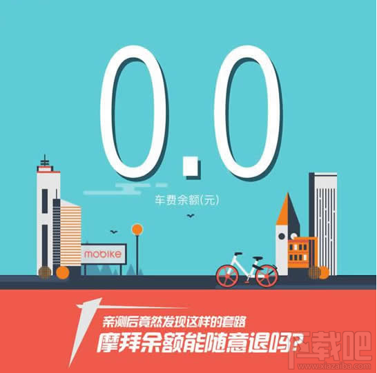 摩拜单车余额退款怎么退?