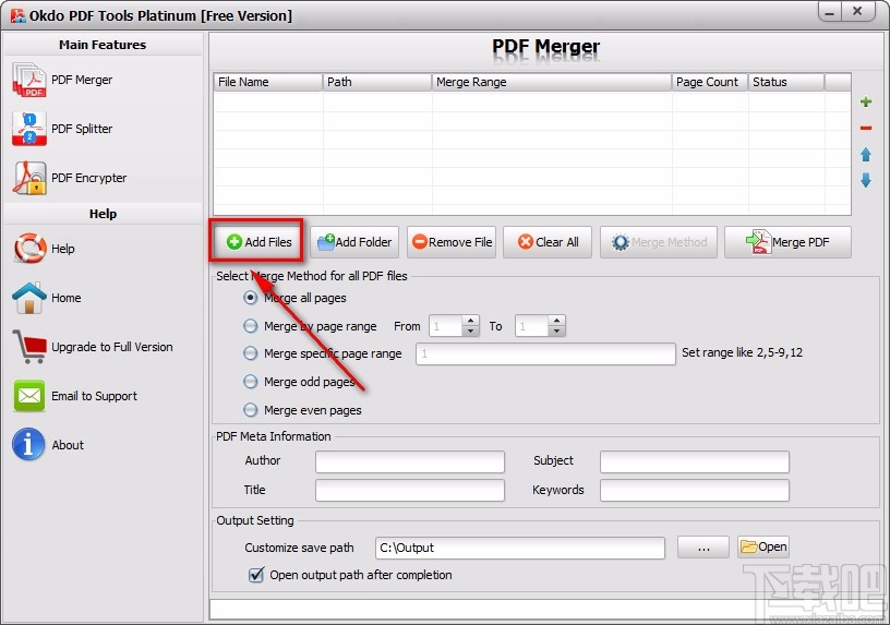 Okdo PDF Tools Platinum分割PDF文件的方法