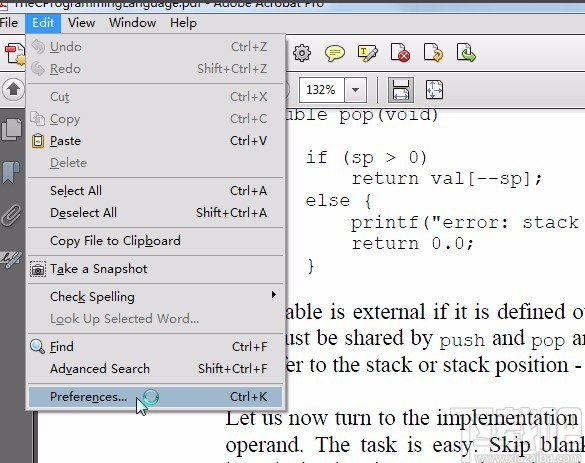 Adobe Acrobat设置护眼模式的方法