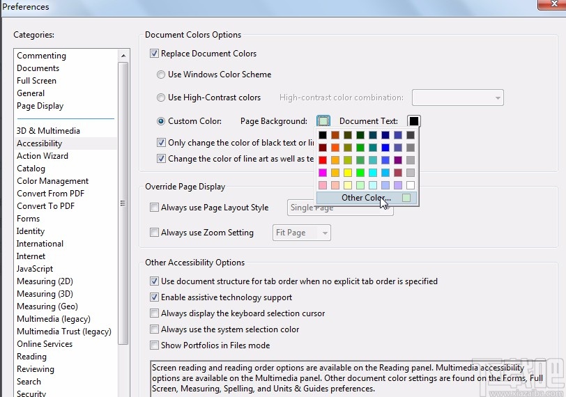 Adobe Acrobat设置护眼模式的方法