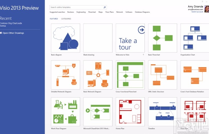 Microsoft Visio删除网格线的方法