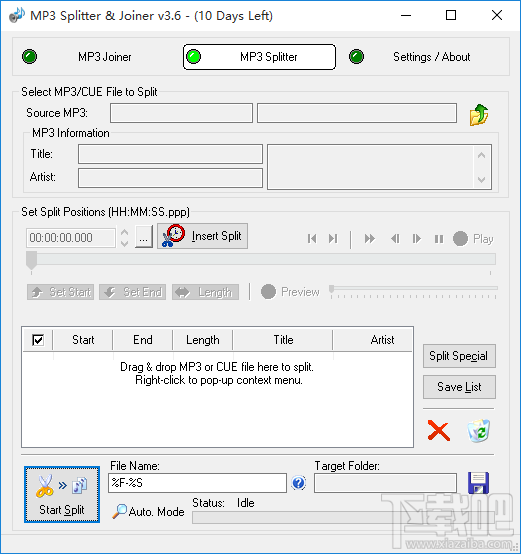 MP3 Splitter合并MP3音频文件的方法步骤