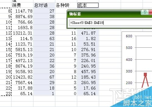 Excel2016如何修改折线图的横坐标