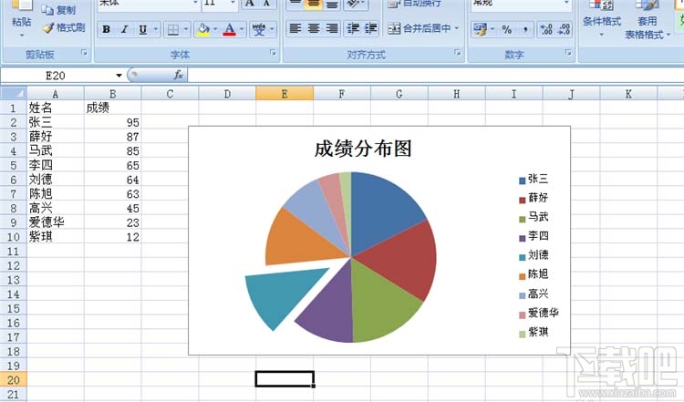 Excel怎么制作饼形图反应数据规律