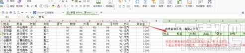 WPS表格怎么制作智能成绩查询系统
