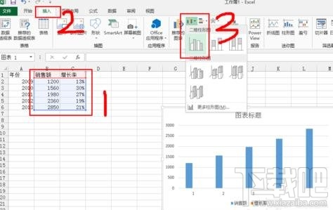 excel2016中怎么添加次坐标轴