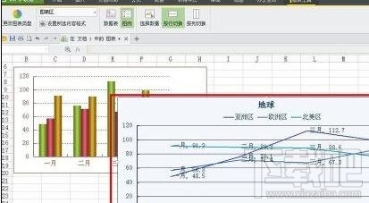 wps2016文字中折线图怎么插入