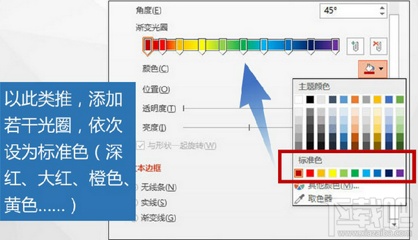 教你用PPT做苹果大会超炫彩虹字