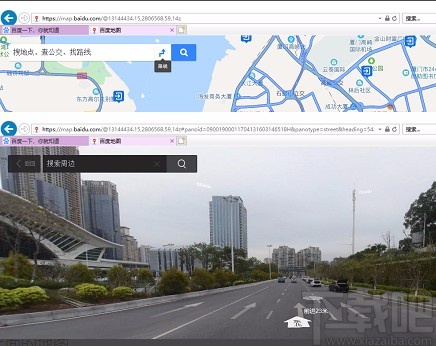 百度地图查看卫星图的方法