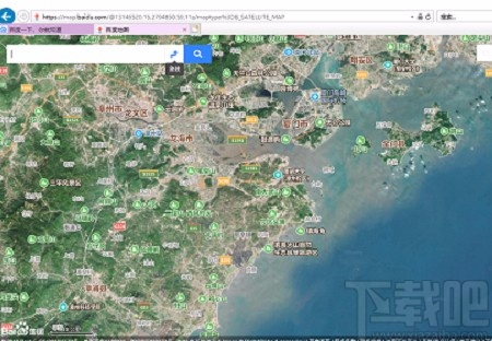 百度地图查看卫星图的方法
