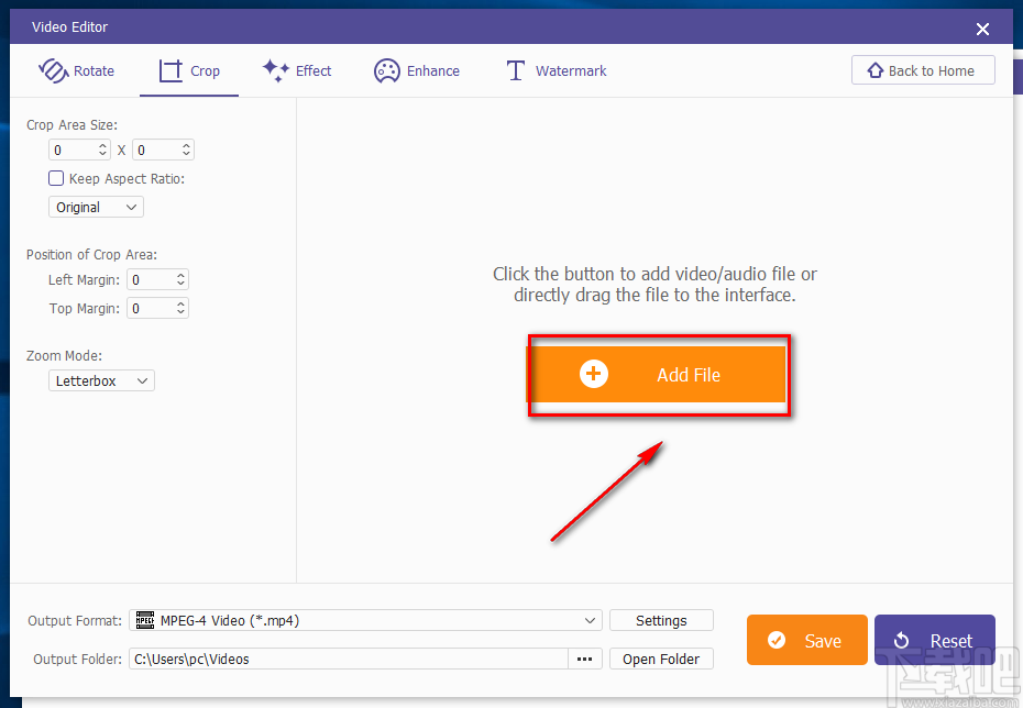 Apeaksoft Video Editor裁剪视频画面的方法步骤