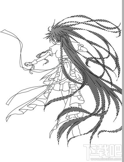 SAI绘图软件轻松上色合成惊艳漫画图