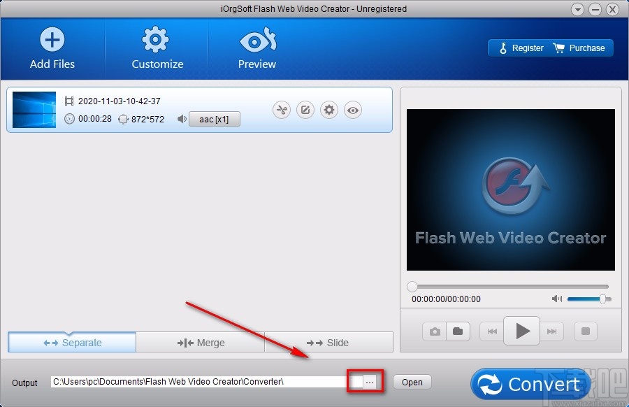 iOrgsoft Flash Web Video Creator转换视频格式的方法
