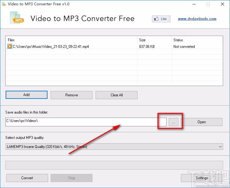 Video to MP3 Converter Free将视频转为MP3音频的方法