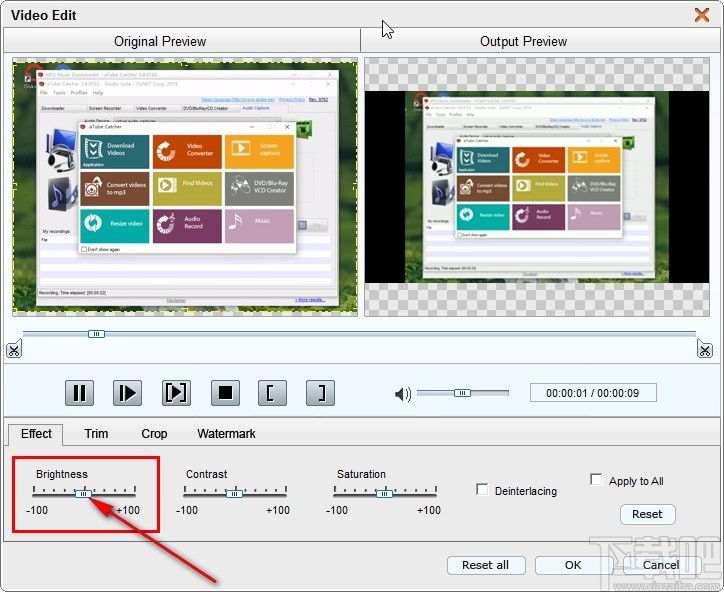 4Easysoft FLV to Video Converter调整视频亮度的方法
