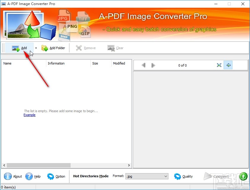 A-PDF Image Converter Pro转换图片格式的方法