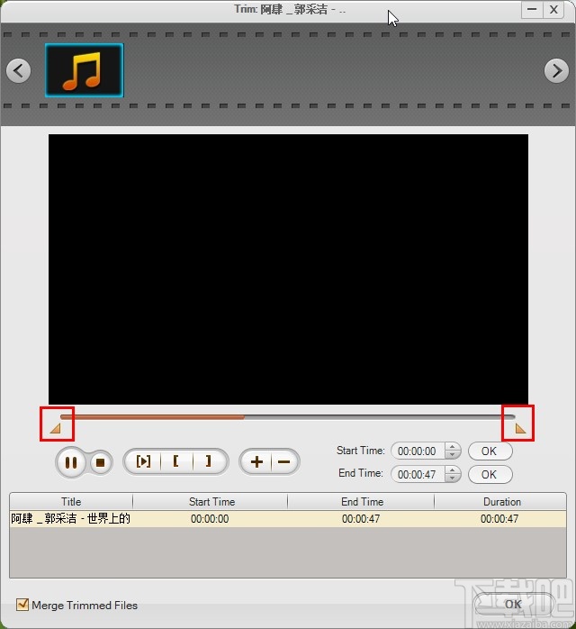iOrgSoft Audio Converter剪切音频的方法