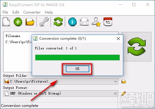 Easy2Convert GIF to IMAGE转换GIF图片格式的方法