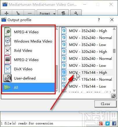 MediaHuman Video Converter转换视频格式的方法