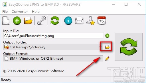 Easy2Convert PNG to BMP将PNG图片转为BMP图片的方法