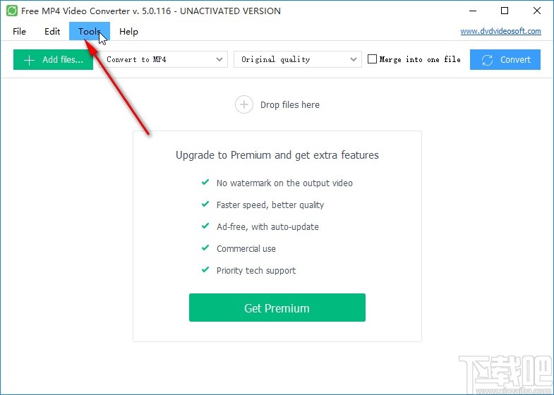 Free MP4 Video Converter设置中文的方法