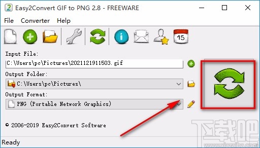 Easy2Convert GIF to PNG将GIF图片转为PNG图片的方法