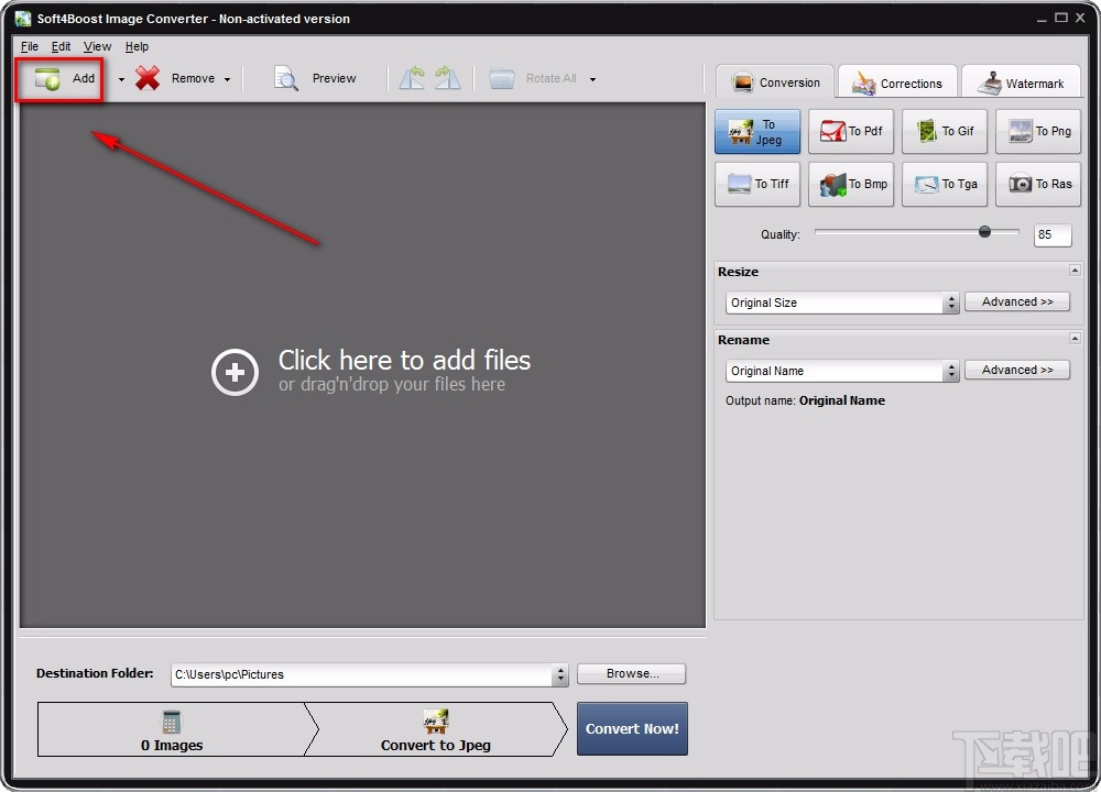 Soft4Boost Image Converter给图片添加模糊效果的方法