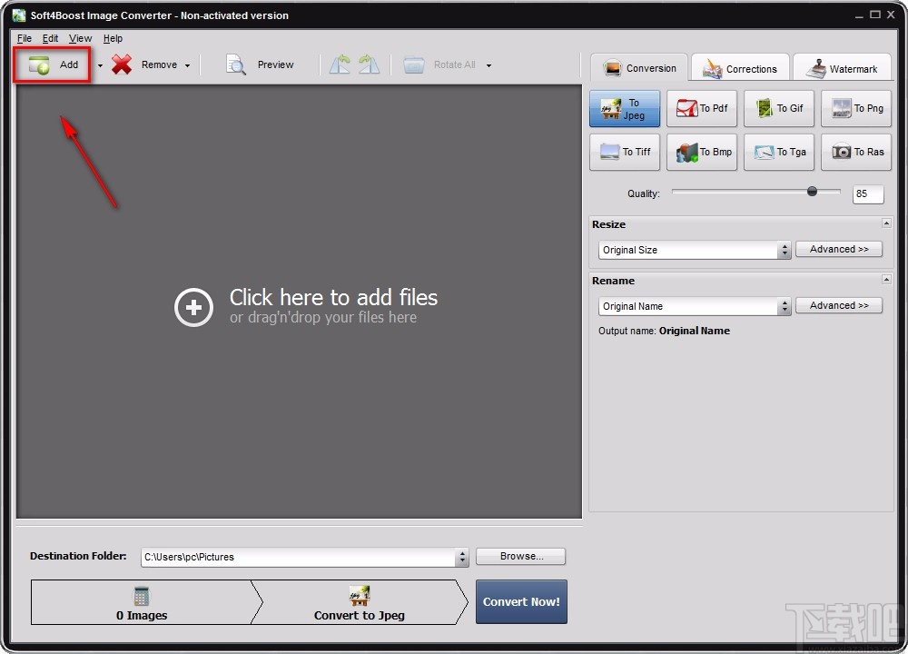 Soft4Boost Image Converter旋转图片的方法