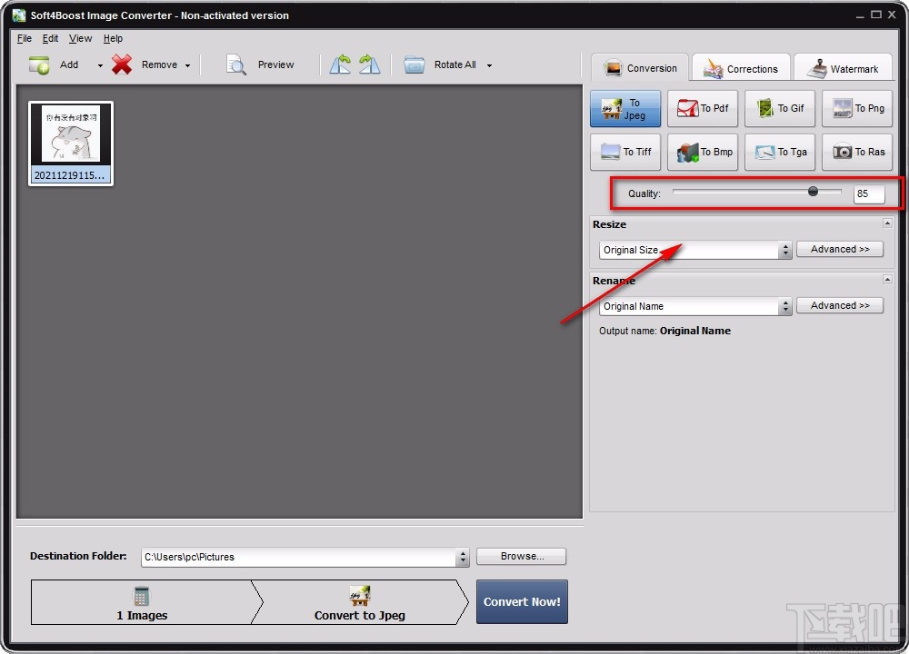 Soft4Boost Image Converter旋转图片的方法