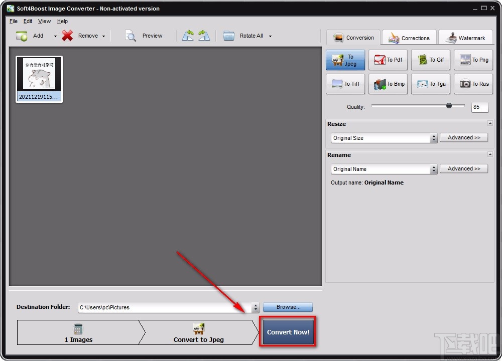 Soft4Boost Image Converter旋转图片的方法