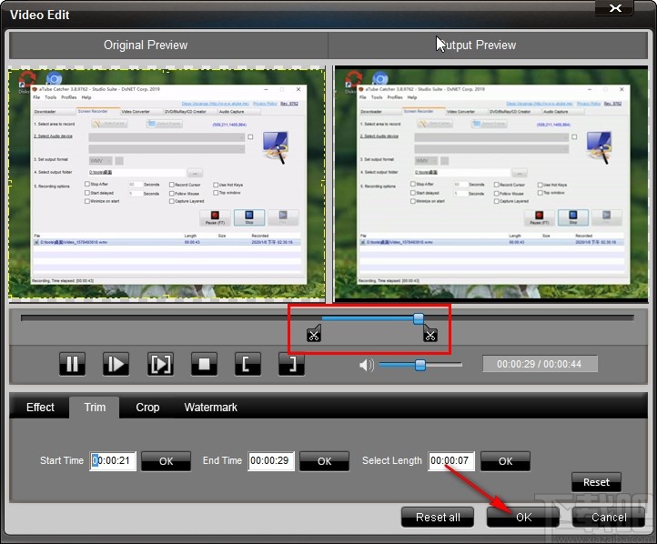 4Easysoft SwF to FLV Converter剪切视频的操作方法