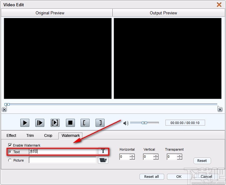 4Easysoft MOD Converter给视频添加文字水印的方法