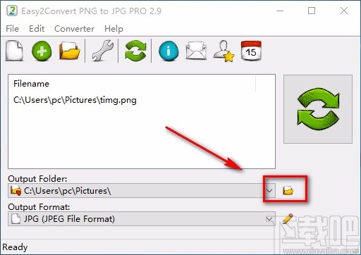 Easy2Convert PNG to JPG PRO将PNG转为JPG的方法
