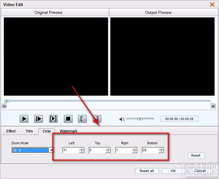 4Easysoft MOD Converter裁剪视频画面的方法