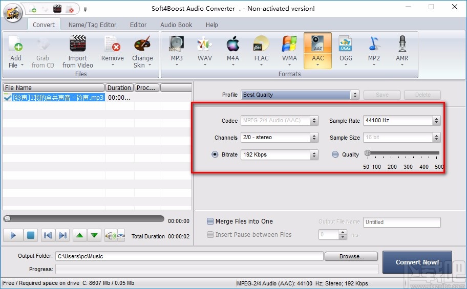 Soft4Boost Audio Converter转换音频格式的方法