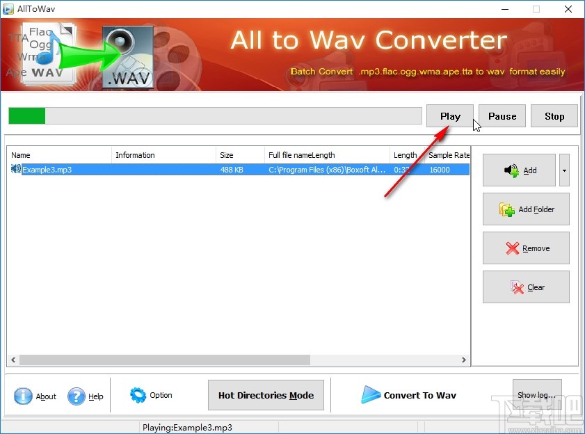Boxoft All to Wav Converter转换WAV音频文件的方法