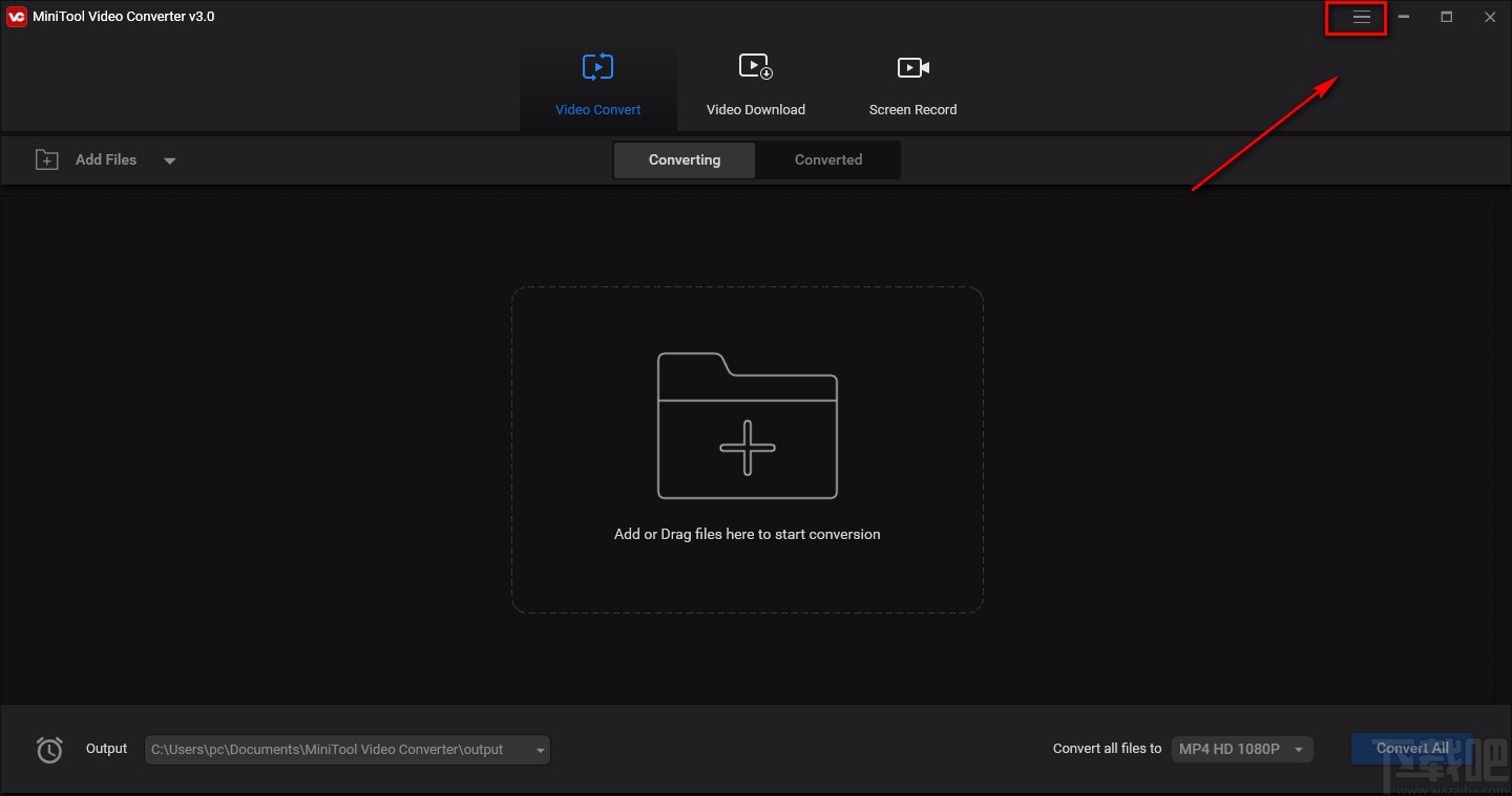 MiniTool Video Converter设置视频默认下载位置的方法