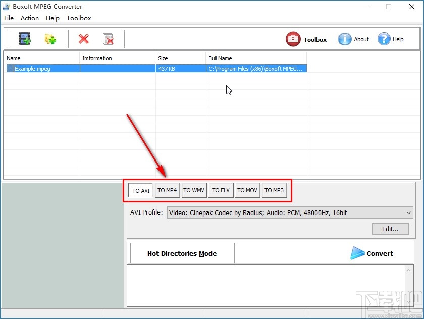 Boxoft MPEG Converter转换mpeg视频的方法