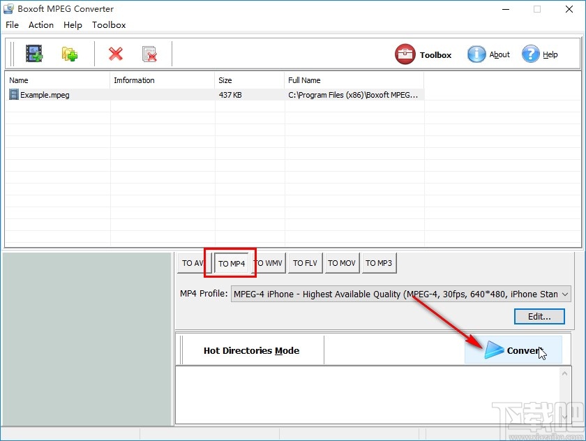 Boxoft MPEG Converter转换mpeg视频的方法