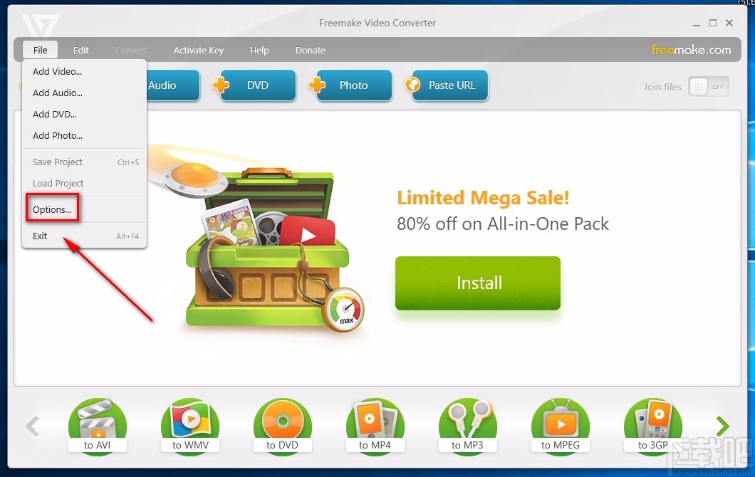 Freemake Video Converter设置中文的方法
