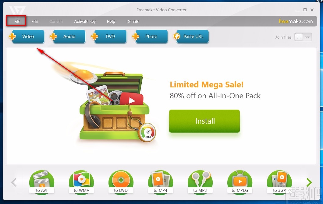 Freemake Video Converter设置中文的方法