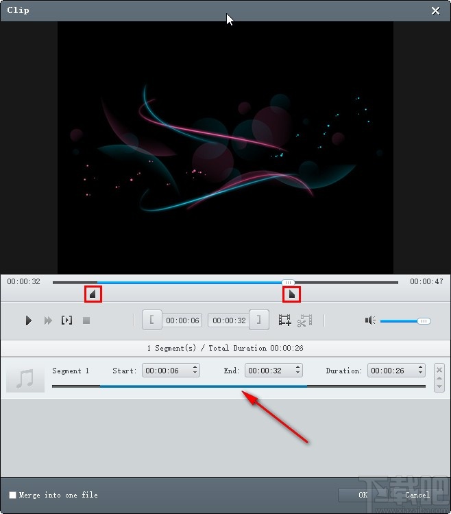 Emicsoft Video Converter剪切音频的操作方法