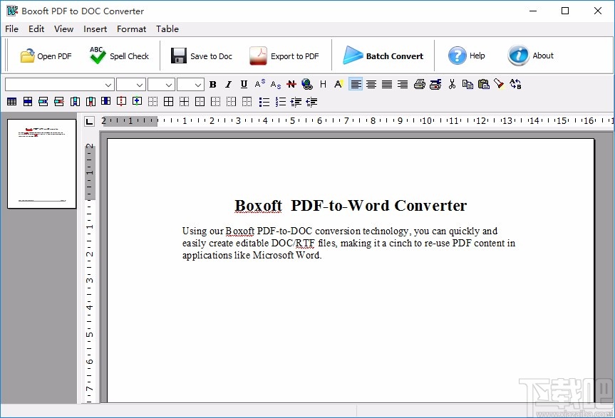 Boxoft PDF to DOC Converter将PDF文件转为Word文件的方法