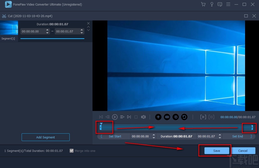 FonePaw Video Converter剪切视频的方法