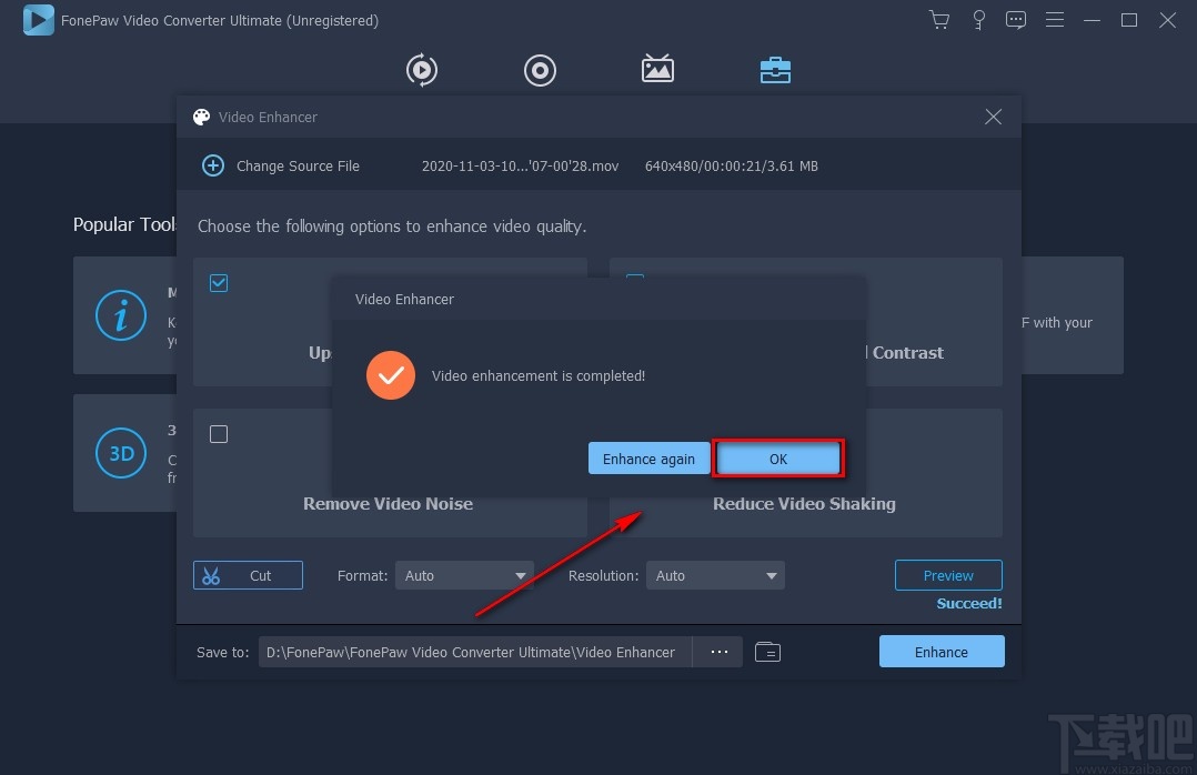 FonePaw Video Converter优化视频分辨率的方法