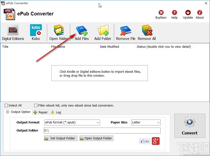 ePub Converter将epub转换为txt的方法